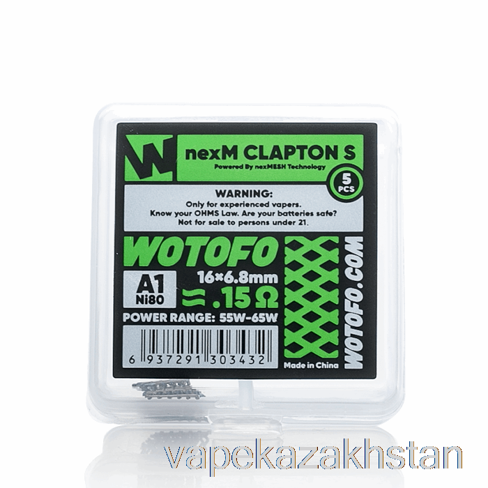 Vape Smoke Wotofo nexMESH Mesh Replacement Coils 0.15ohm nexMESH Clapton S